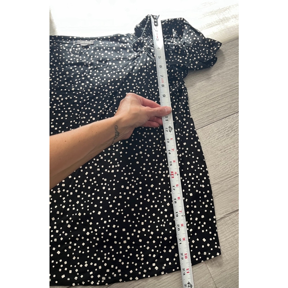 J. Jill wearever collection flutter short sleeve patterned shirt XL petite - Picture 3 of 7